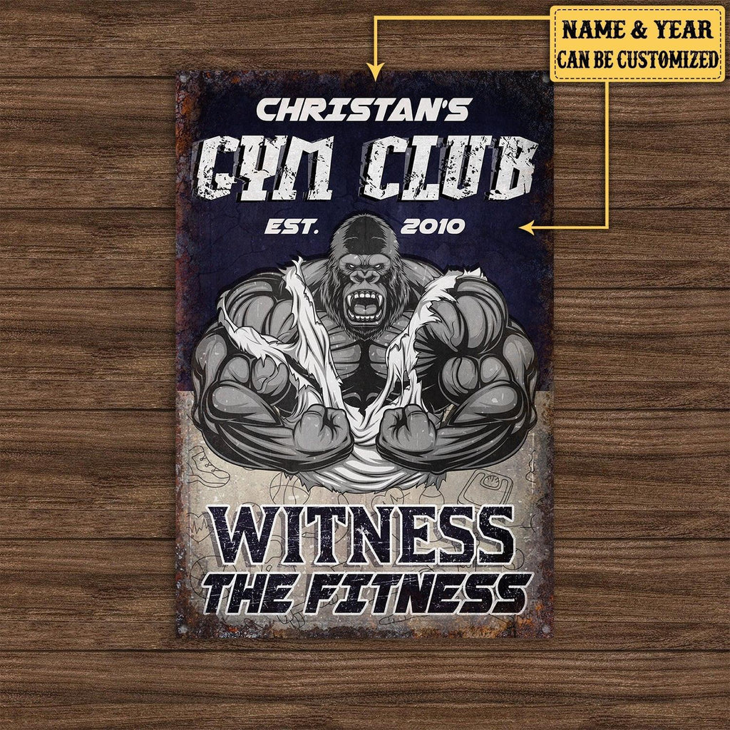 Personalized Gym Club Witness The Fitness Metal Signwdwq eqw easdasd Personalized Gym Club Witness The Fitness Metal Signewq wqe wqeaadk.