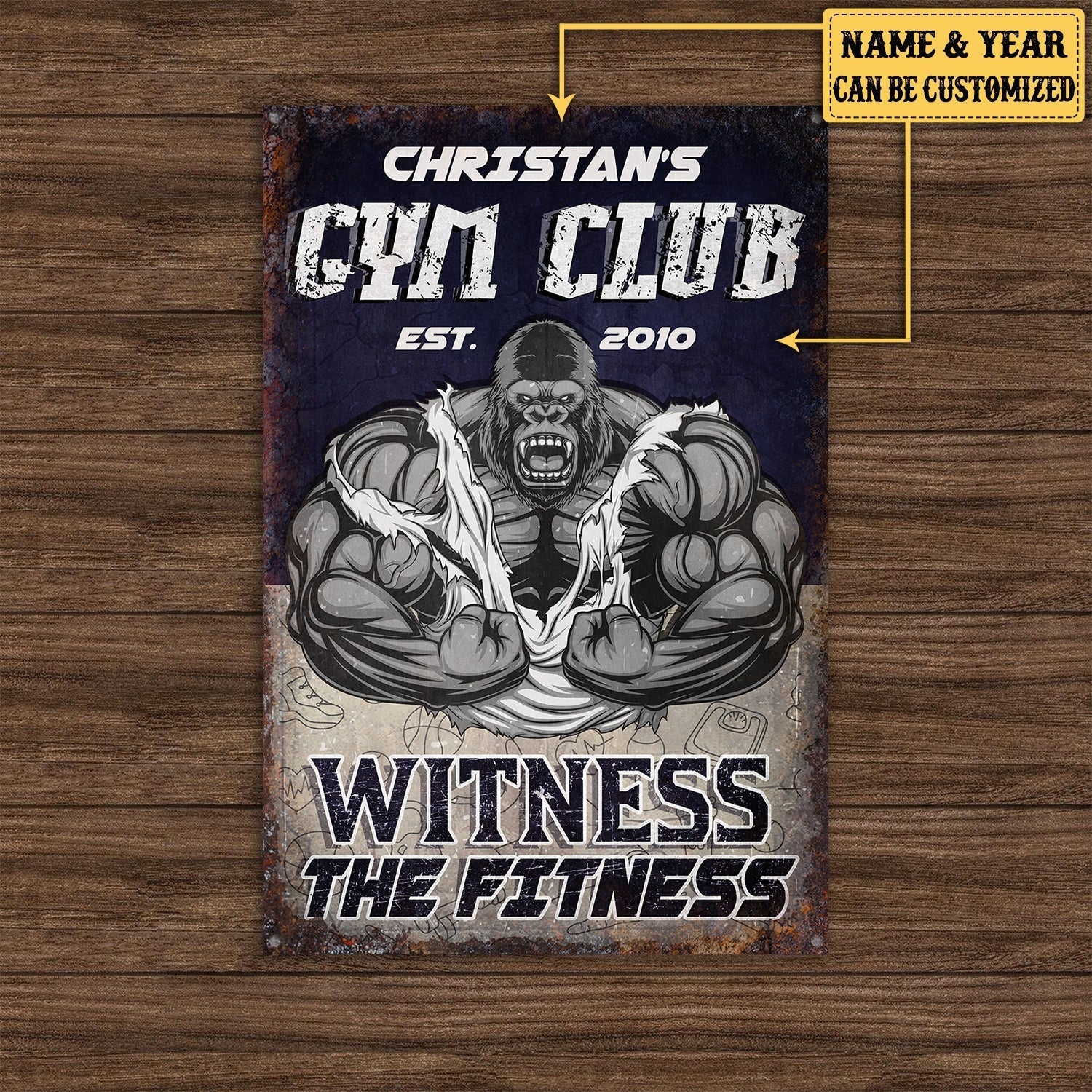 Personalized Gym Club Witness The Fitness Metal Signwdwq eqw easdasd Personalized Gym Club Witness The Fitness Metal Signewq wqe wqeaadk.