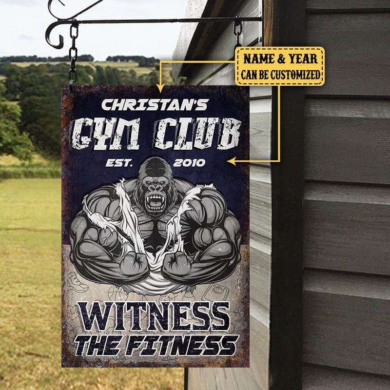 Personalized Gym Club Witness The Fitness Metal Signwdwq eqw easdasd Personalized Gym Club Witness The Fitness Metal Signewq wqe wqeaadk.