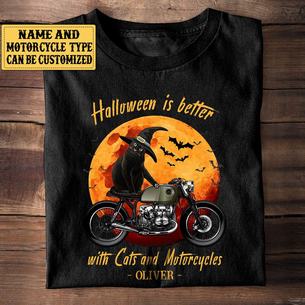 Personalized Halloween Is Better With Cats And Motorcycles Shirtwdwq eqw easdasd Personalized Halloween Is Better With Cats And Motorcycles Shirtewq wqe wqeaadk.