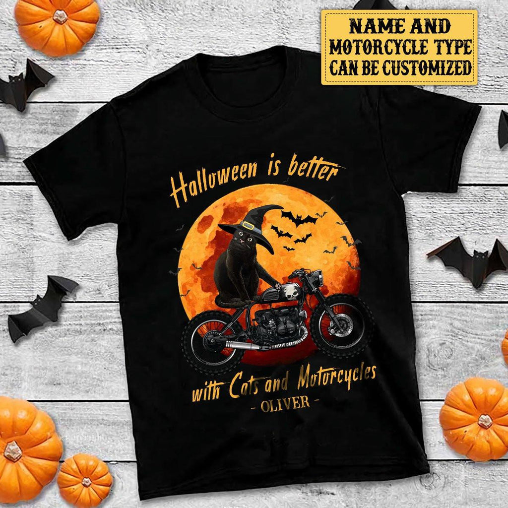 Personalized Halloween Is Better With Cats And Motorcycles Shirtwdwq eqw easdasd Personalized Halloween Is Better With Cats And Motorcycles Shirtewq wqe wqeaadk.