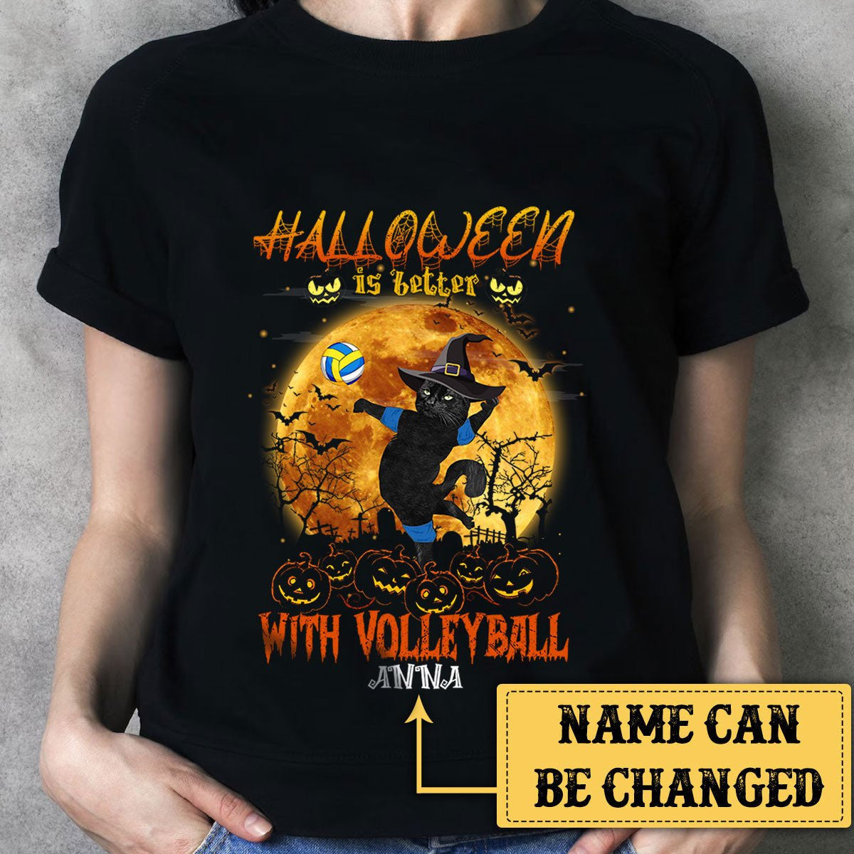 Personalized Halloween Is Better With Volleyball Cat Shirtwdwq eqw easdasd Personalized Halloween Is Better With Volleyball Cat Shirtewq wqe wqeaadk.