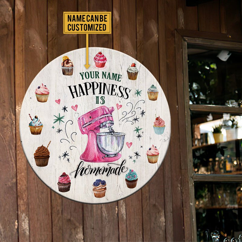 Personalized Happiness Is Homemake Baking Wood Round Signwdwq eqw easdasd Personalized Happiness Is Homemake Baking Wood Round Signewq wqe wqeaadk.