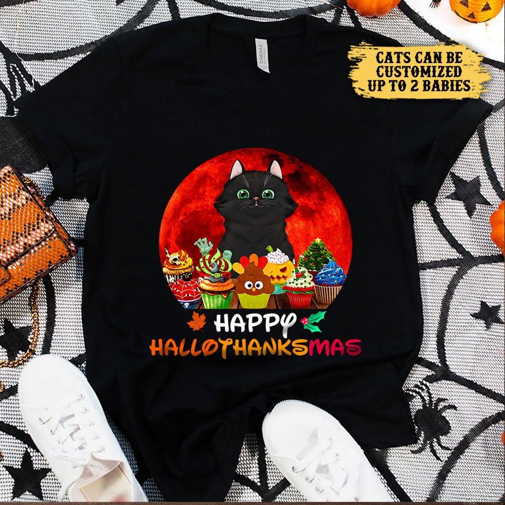 Personalized Happy Hallothanksmas Cat Shirtwdwq eqw easdasd Personalized Happy Hallothanksmas Cat Shirtewq wqe wqeaadk.