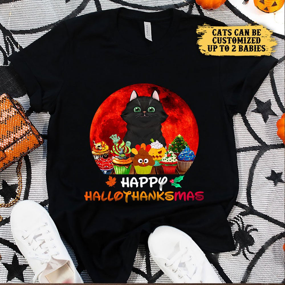 Personalized Happy Hallothanksmas Cat Shirtwdwq eqw easdasd Personalized Happy Hallothanksmas Cat Shirtewq wqe wqeaadk.