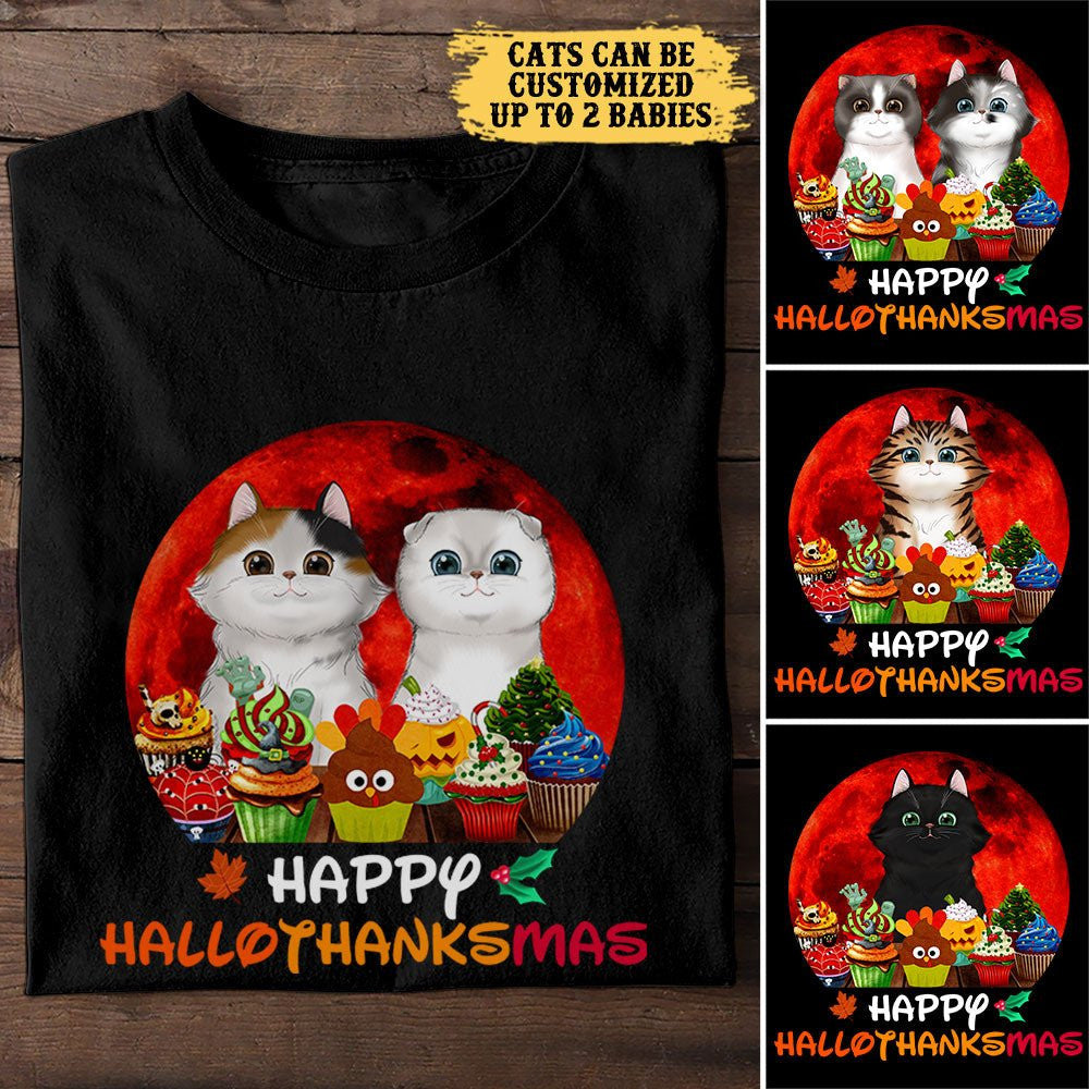 Personalized Happy Hallothanksmas Cat Shirtwdwq eqw easdasd Personalized Happy Hallothanksmas Cat Shirtewq wqe wqeaadk.