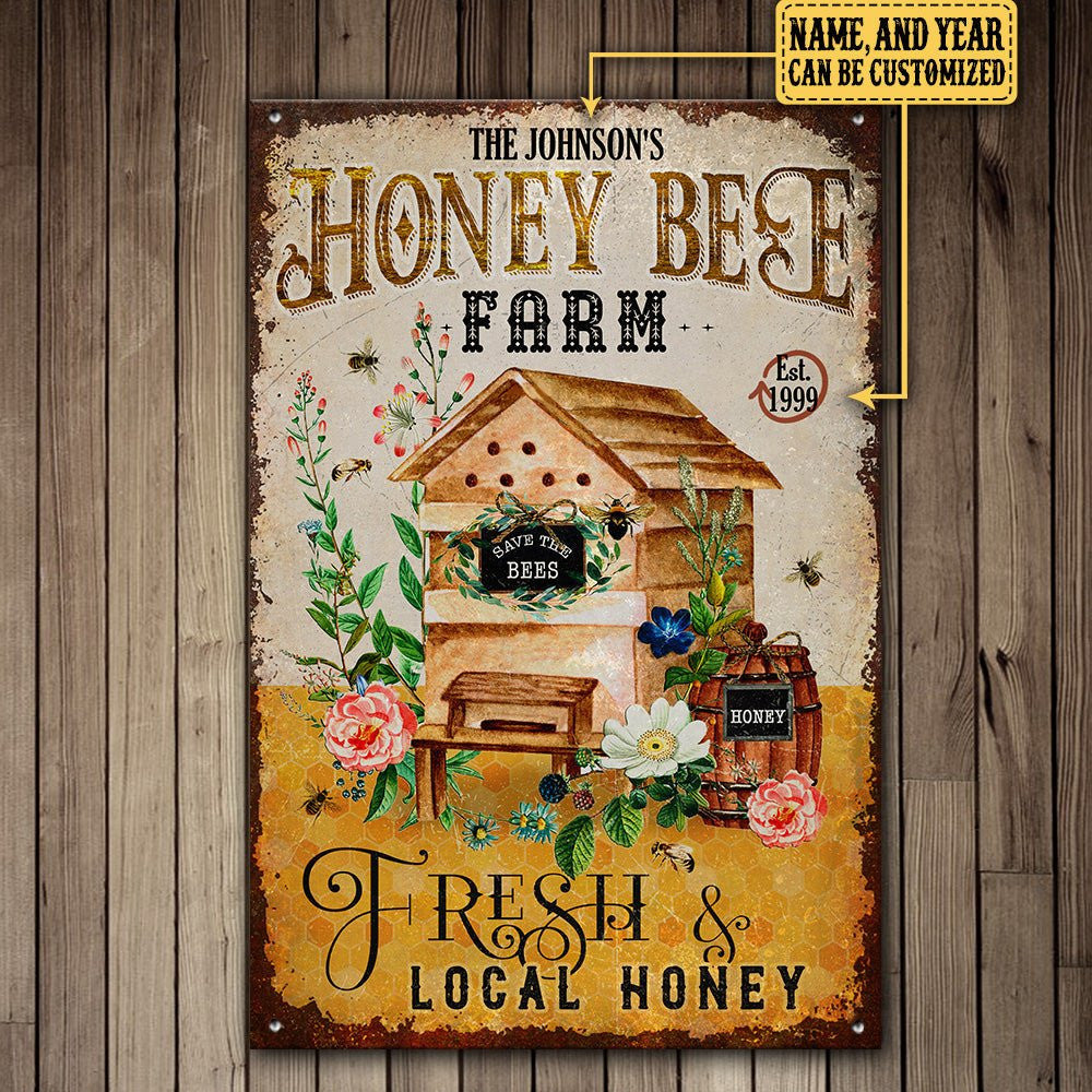 Personalized Honey Bee Farm Fresh Local Honey Metal Signwdwq eqw easdasd Personalized Honey Bee Farm Fresh Local Honey Metal Signewq wqe wqeaadk.
