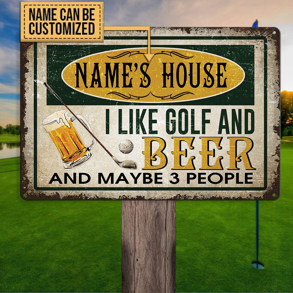 Personalized House I Like Golf And Beer And Maybe 3 People Metal Signwdwq eqw easdasd Personalized House I Like Golf And Beer And Maybe 3 People Metal Signewq wqe wqeaadk.