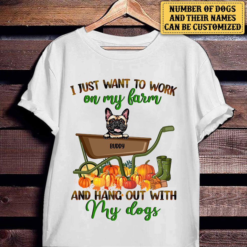 Personalized I Just Want To Work On My Farm And Hang Out With My Dogs Shirtwdwq eqw easdasd Personalized I Just Want To Work On My Farm And Hang Out With My Dogs Shirtewq wqe wqeaadk.