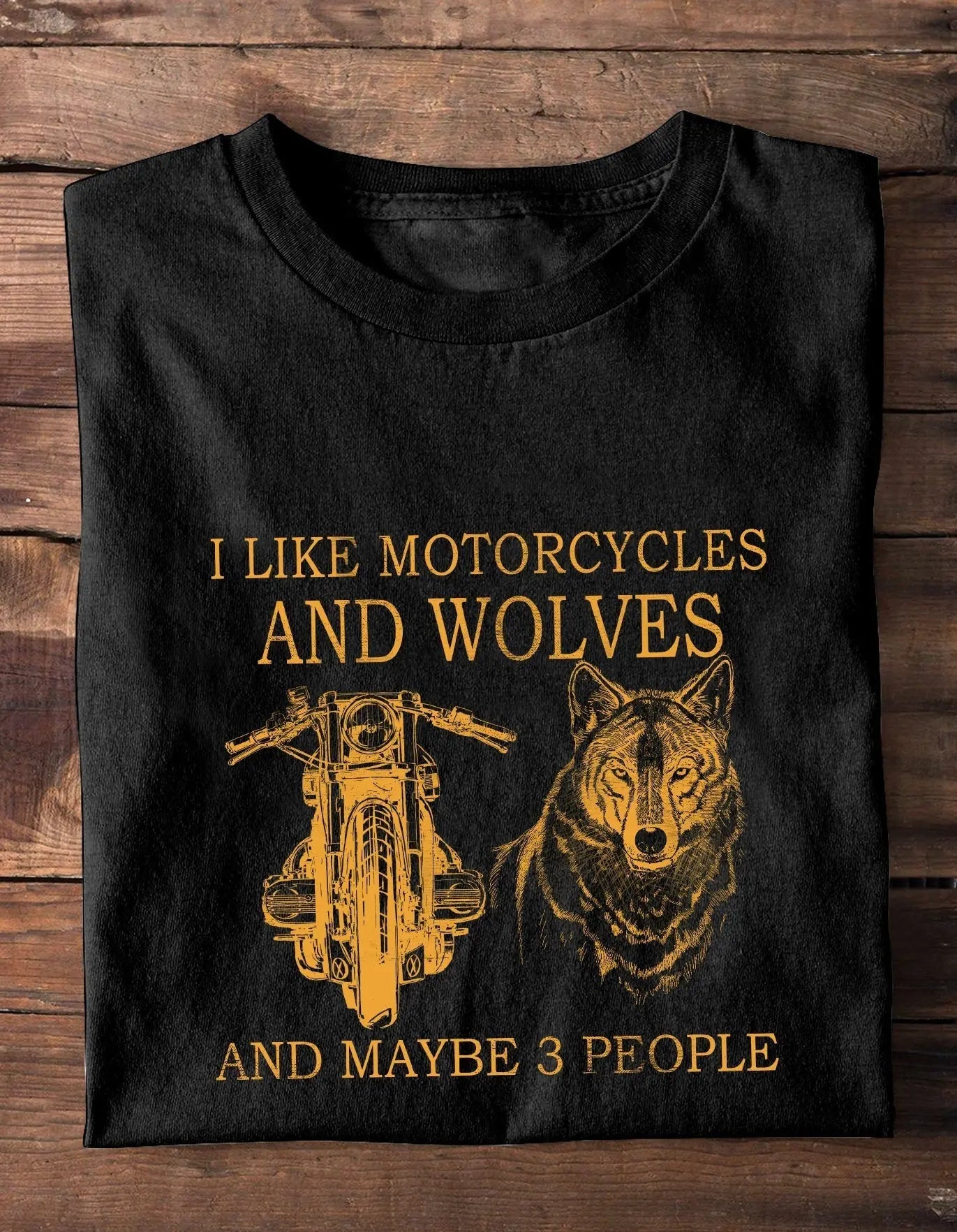 Personalized I Like Motorcycles And Maybe 3 People Shirt.