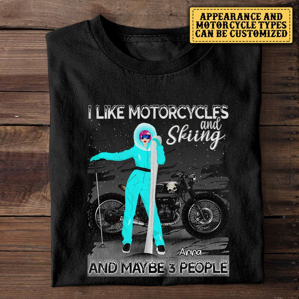 Personalized I Like Motorcycles And Skiing And Maybe 3 People Shirtwdwq eqw easdasd Personalized I Like Motorcycles And Skiing And Maybe 3 People Shirtewq wqe wqeaadk.