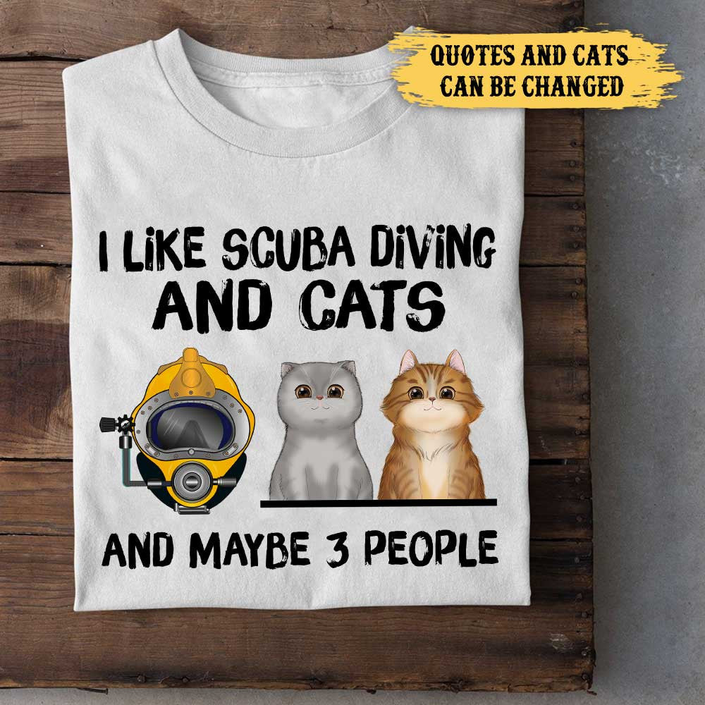 Personalized I Like Scuba Diving And Cats Shirtwdwq eqw easdasd Personalized I Like Scuba Diving And Cats Shirtewq wqe wqeaadk.