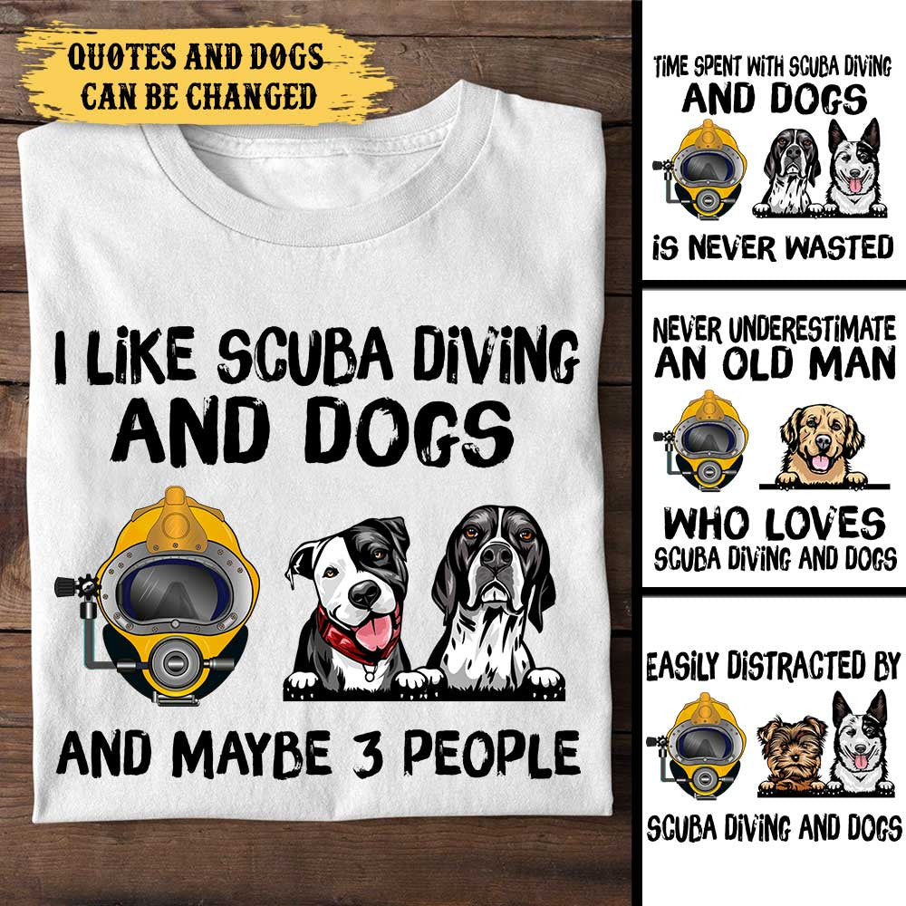 Personalized I Like Scuba Diving And Dogs Shirtwdwq eqw easdasd Personalized I Like Scuba Diving And Dogs Shirtewq wqe wqeaadk.