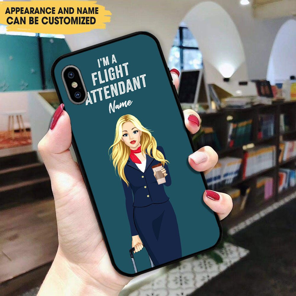 Personalized I'm A Flight Attendant Glass Phone Casewdwq eqw easdasd Personalized I'm A Flight Attendant Glass Phone Caseewq wqe wqeaadk.