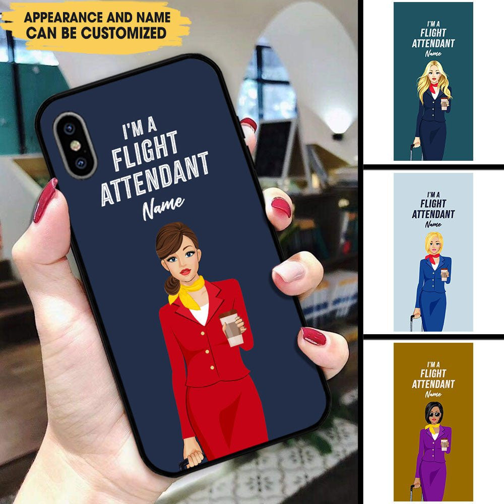 Personalized I'm A Flight Attendant Glass Phone Casewdwq eqw easdasd Personalized I'm A Flight Attendant Glass Phone Caseewq wqe wqeaadk.