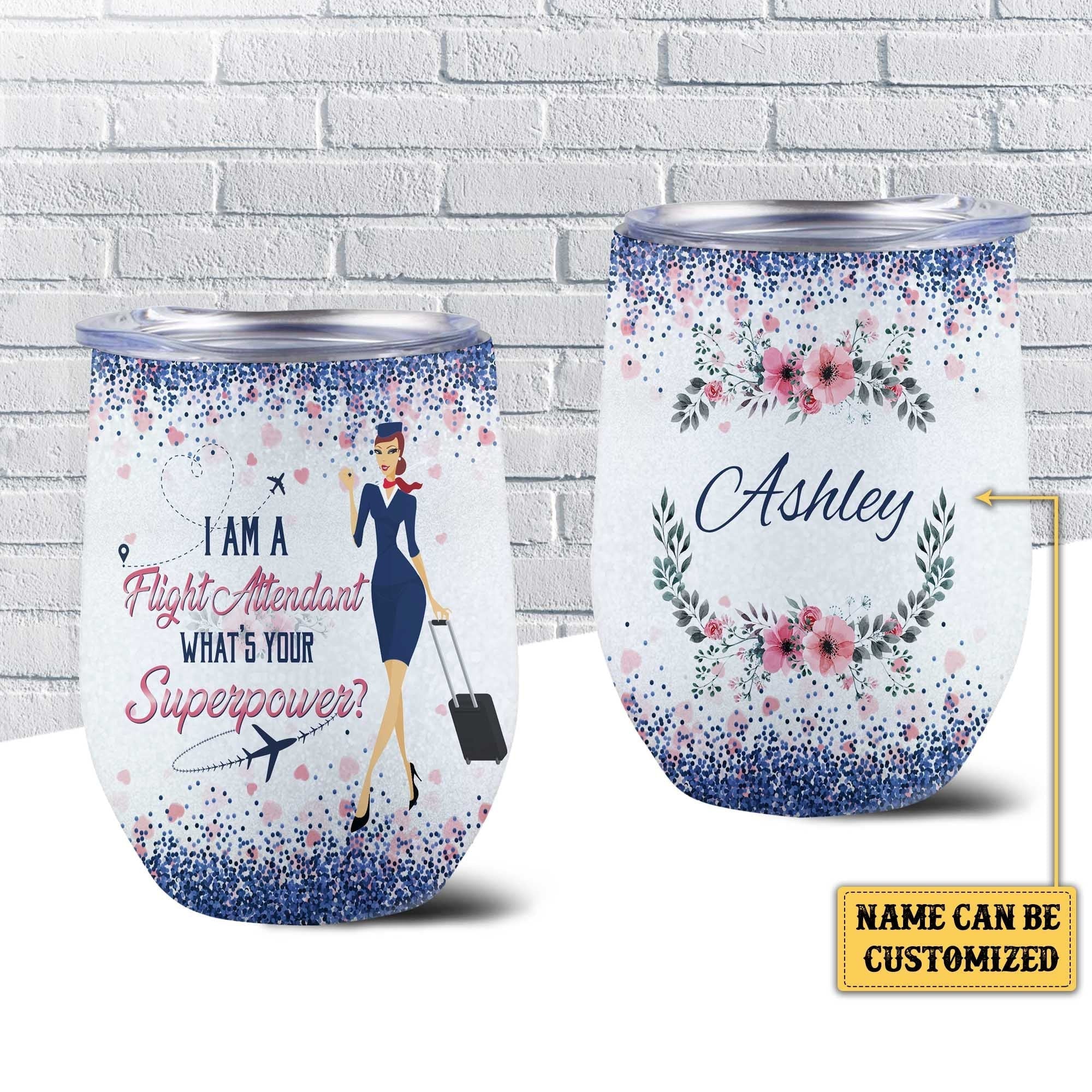 Personalized I'm A Flight Attendant What's Your Superpower Wine Tumblerwdwq eqw easdasd Personalized I'm A Flight Attendant What's Your Superpower Wine Tumblerewq wqe wqeaadk.