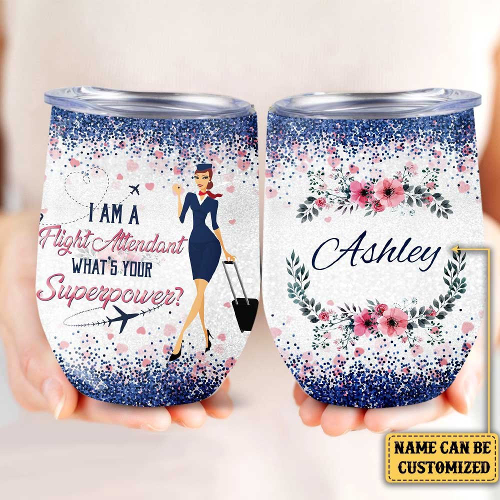 Personalized I'm A Flight Attendant What's Your Superpower Wine Tumblerwdwq eqw easdasd Personalized I'm A Flight Attendant What's Your Superpower Wine Tumblerewq wqe wqeaadk.