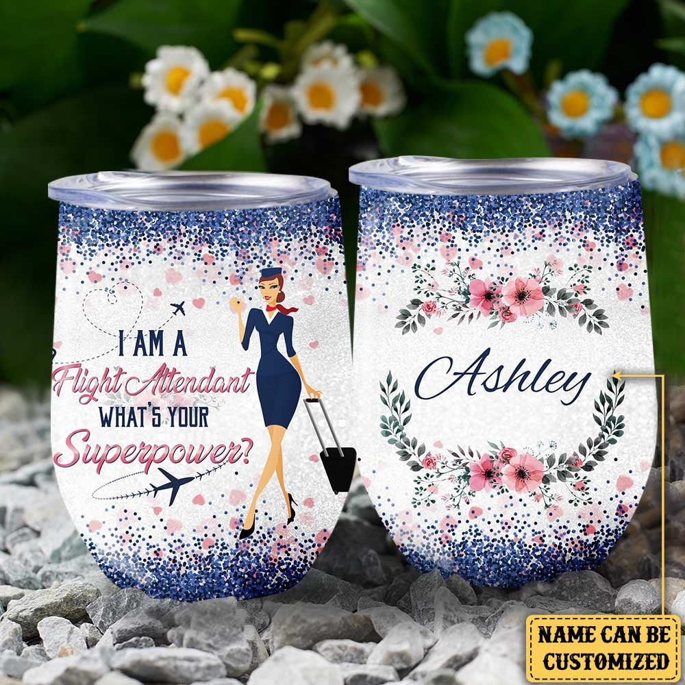 Personalized I'm A Flight Attendant What's Your Superpower Wine Tumblerwdwq eqw easdasd Personalized I'm A Flight Attendant What's Your Superpower Wine Tumblerewq wqe wqeaadk.
