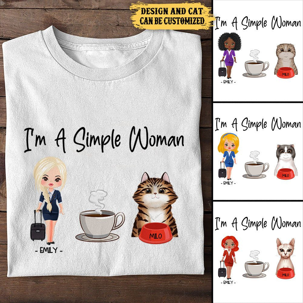 Personalized I'm A Simple Woman Flight Attendant Shirtwdwq eqw easdasd Personalized I'm A Simple Woman Flight Attendant Shirtewq wqe wqeaadk.