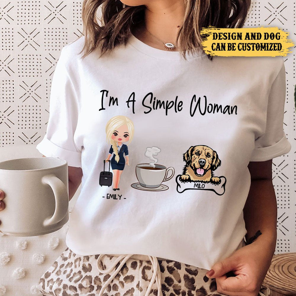 Personalized I'm A Simple Woman Flight Attendant Shirtwdwq eqw easdasd Personalized I'm A Simple Woman Flight Attendant Shirtewq wqe wqeaadk.