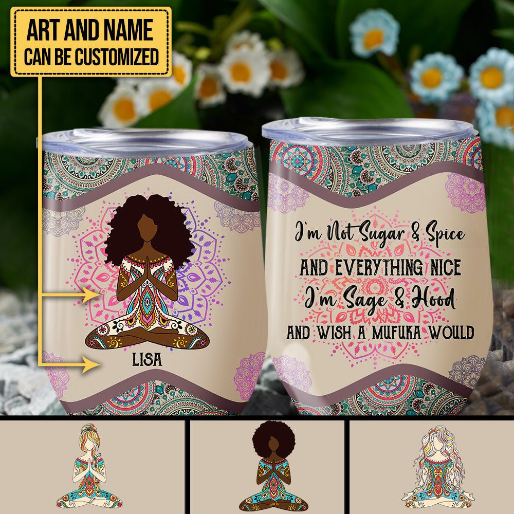 Personalized I'm Sage And Hood Yoga Wine Tumblerwdwq eqw easdasd Personalized I'm Sage And Hood Yoga Wine Tumblerewq wqe wqeaadk.