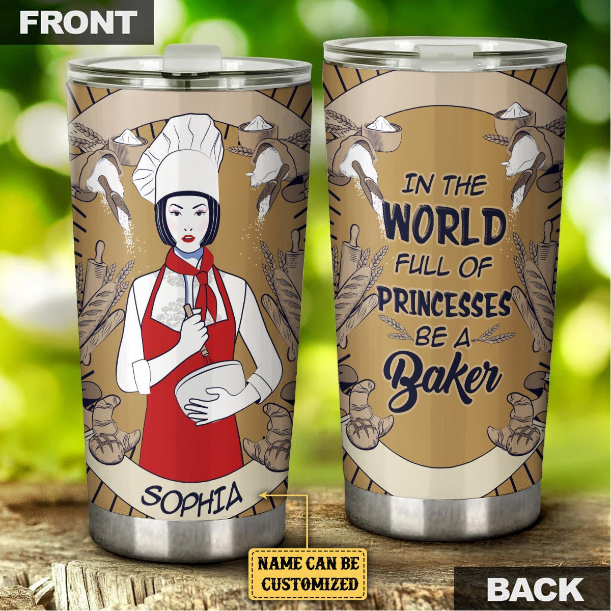 Personalized In A World Full Of Princesses Be A Baker Tumblerwdwq eqw easdasd Personalized In A World Full Of Princesses Be A Baker Tumblerewq wqe wqeaadk.