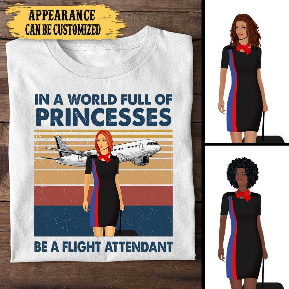 Personalized In A World Full Of Princesses Be A Flight Attendant Shirtwdwq eqw easdasd Personalized In A World Full Of Princesses Be A Flight Attendant Shirtewq wqe wqeaadk.