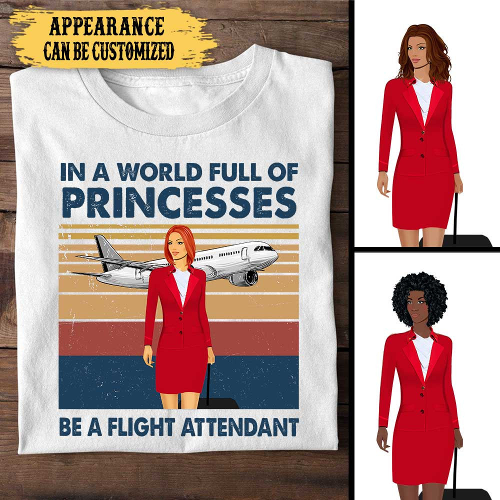 Personalized In A World Full Of Princesses Be A Flight Attendant Shirtwdwq eqw easdasd Personalized In A World Full Of Princesses Be A Flight Attendant Shirtewq wqe wqeaadk.