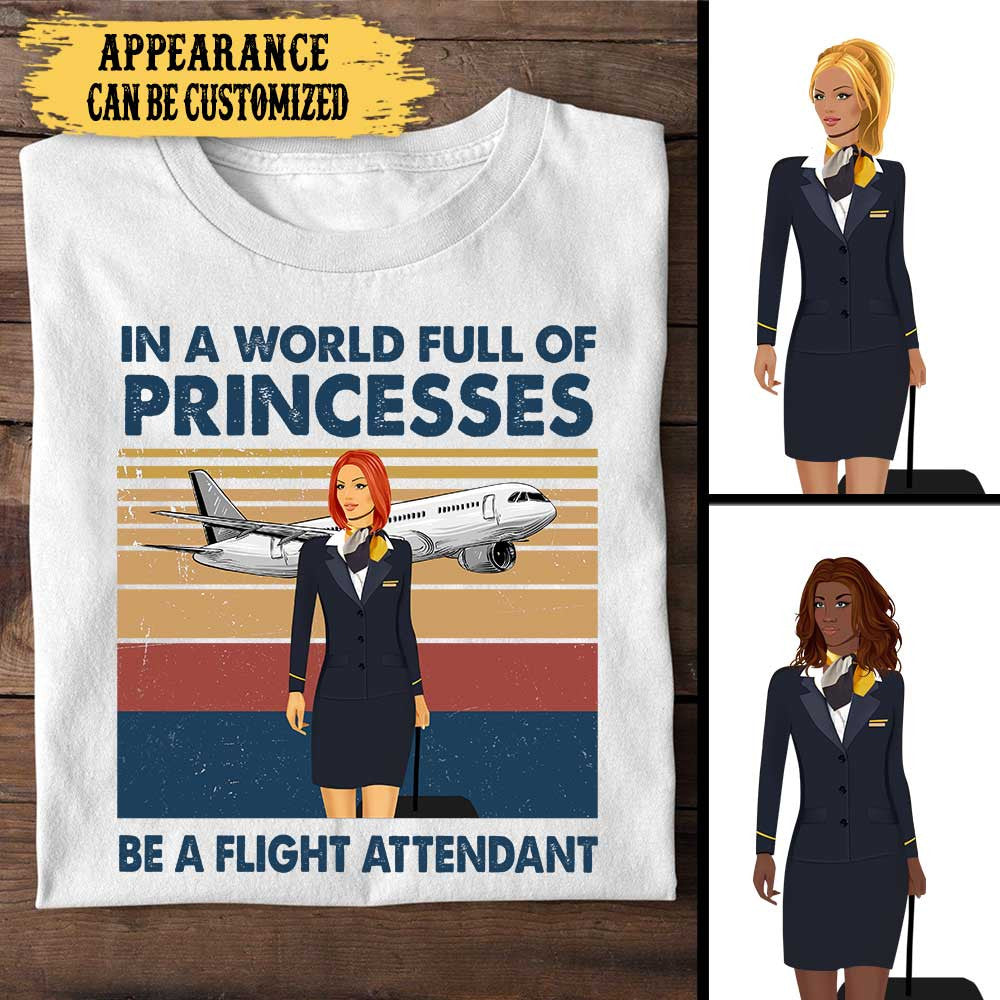 Personalized In A World Full Of Princesses Be A Flight Attendant Shirtwdwq eqw easdasd Personalized In A World Full Of Princesses Be A Flight Attendant Shirtewq wqe wqeaadk.