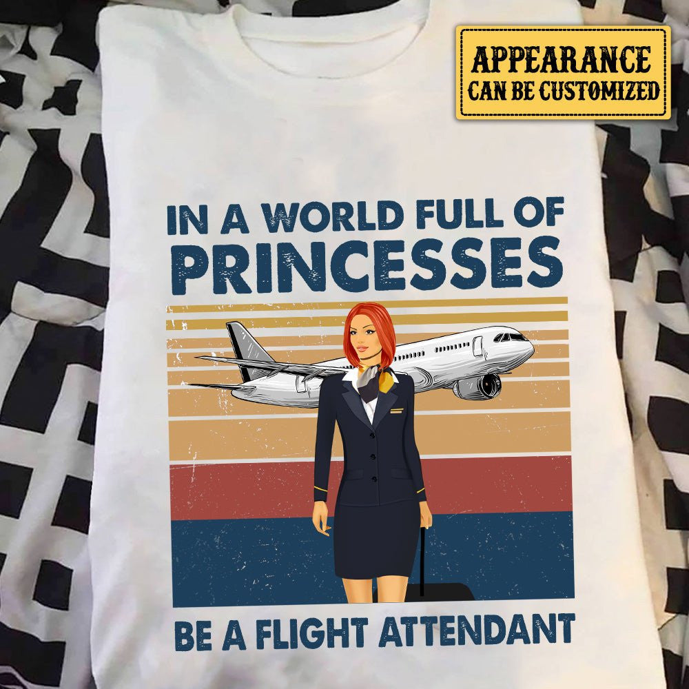 Personalized In A World Full Of Princesses Be A Flight Attendant Shirtwdwq eqw easdasd Personalized In A World Full Of Princesses Be A Flight Attendant Shirtewq wqe wqeaadk.