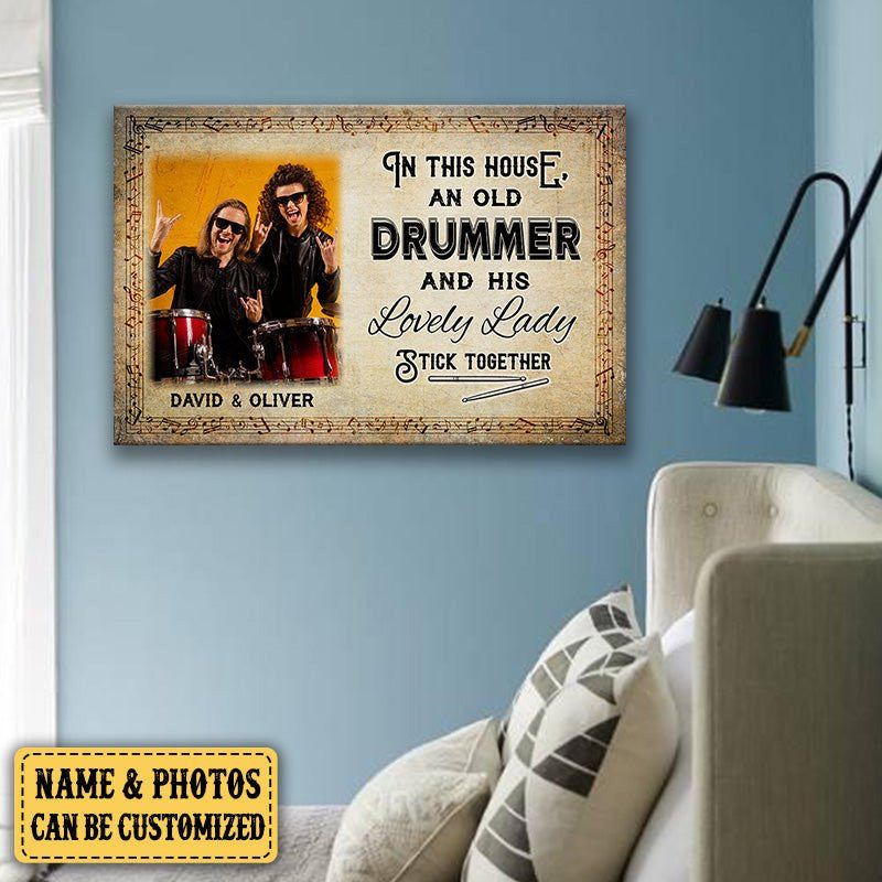 Personalized In This House An Old Drummer And His Lovely Lady Stick Together Canvaswdwq eqw easdasd Personalized In This House An Old Drummer And His Lovely Lady Stick Together Canvasewq wqe wqeaadk.