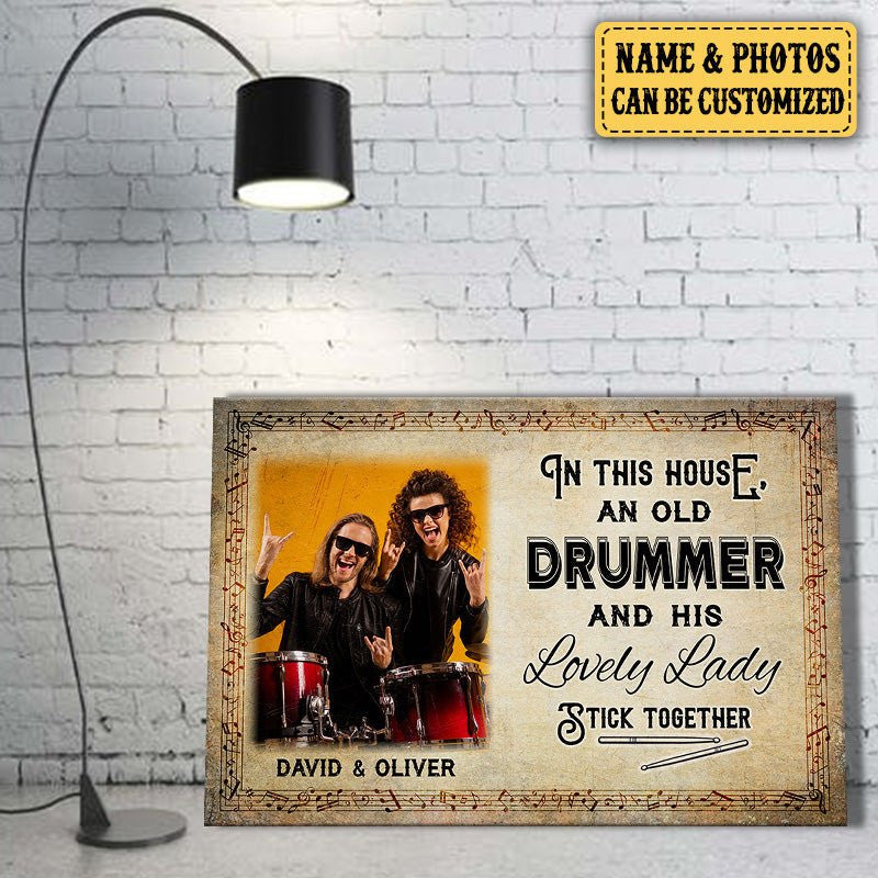 Personalized In This House An Old Drummer And His Lovely Lady Stick Together Canvaswdwq eqw easdasd Personalized In This House An Old Drummer And His Lovely Lady Stick Together Canvasewq wqe wqeaadk.