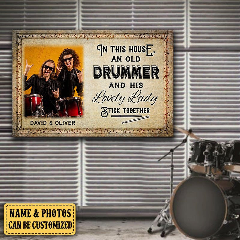 Personalized In This House An Old Drummer And His Lovely Lady Stick Together Canvaswdwq eqw easdasd Personalized In This House An Old Drummer And His Lovely Lady Stick Together Canvasewq wqe wqeaadk.