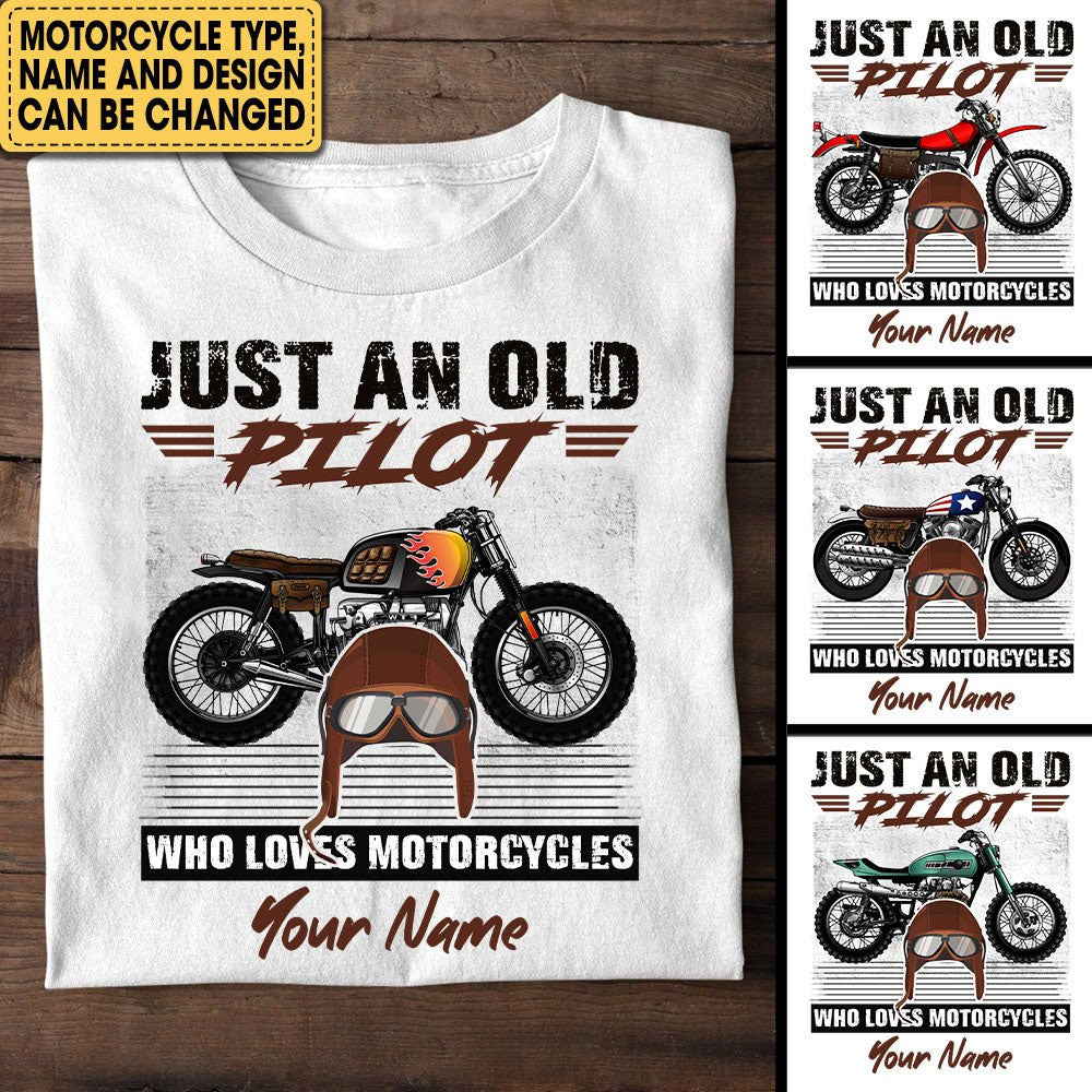 Personalized Just An Old Pilot Who Loves Motorcycles Shirtwdwq eqw easdasd Personalized Just An Old Pilot Who Loves Motorcycles Shirtewq wqe wqeaadk.