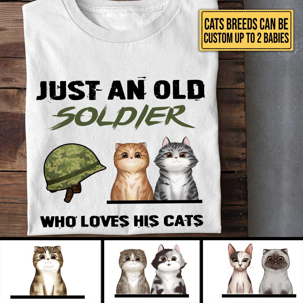Personalized Just An Old Soldier Who Loves His Cats Shirtwdwq eqw easdasd Personalized Just An Old Soldier Who Loves His Cats Shirtewq wqe wqeaadk.