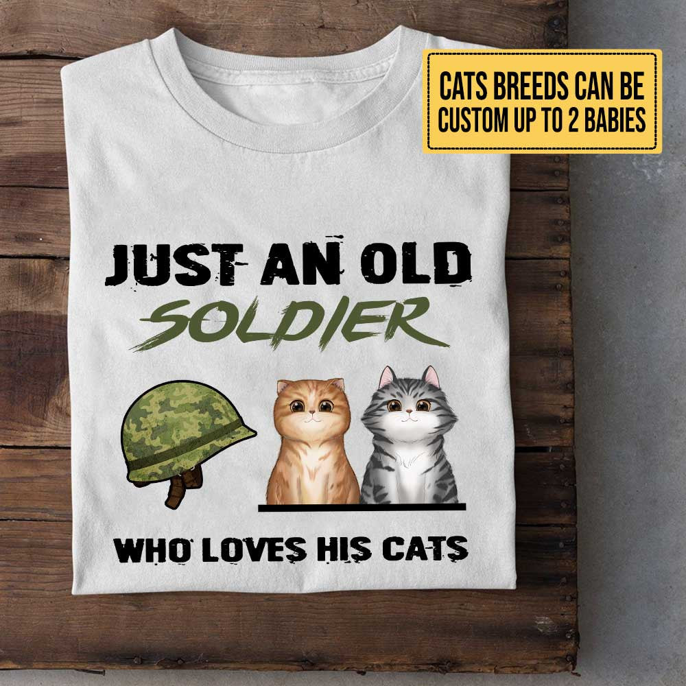 Personalized Just An Old Soldier Who Loves His Cats Shirtwdwq eqw easdasd Personalized Just An Old Soldier Who Loves His Cats Shirtewq wqe wqeaadk.