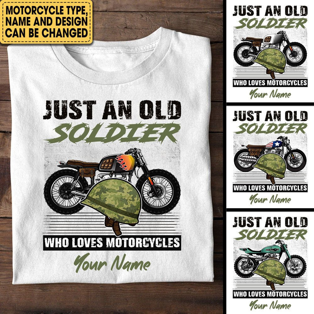 Personalized Just An Old Soldier Who Loves Motorcycles Shirtwdwq eqw easdasd Personalized Just An Old Soldier Who Loves Motorcycles Shirtewq wqe wqeaadk.
