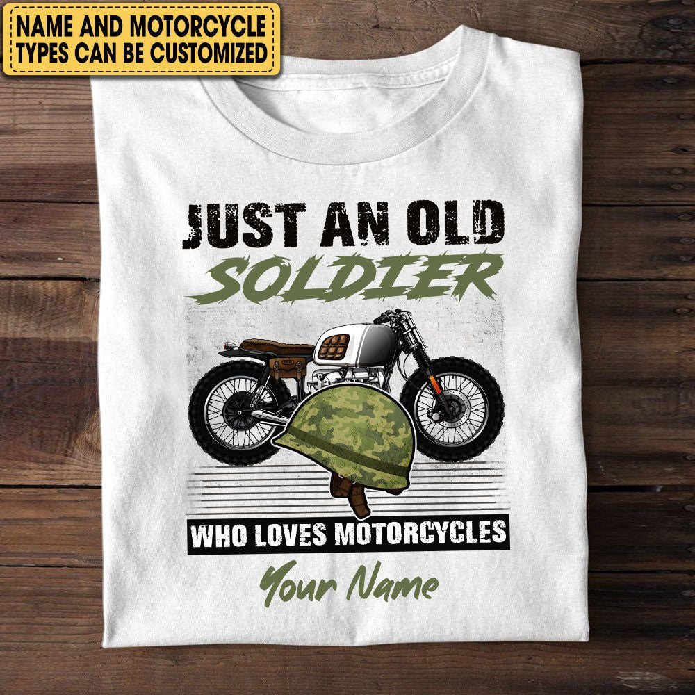 Personalized Just An Old Soldier Who Loves Motorcycles Shirtwdwq eqw easdasd Personalized Just An Old Soldier Who Loves Motorcycles Shirtewq wqe wqeaadk.