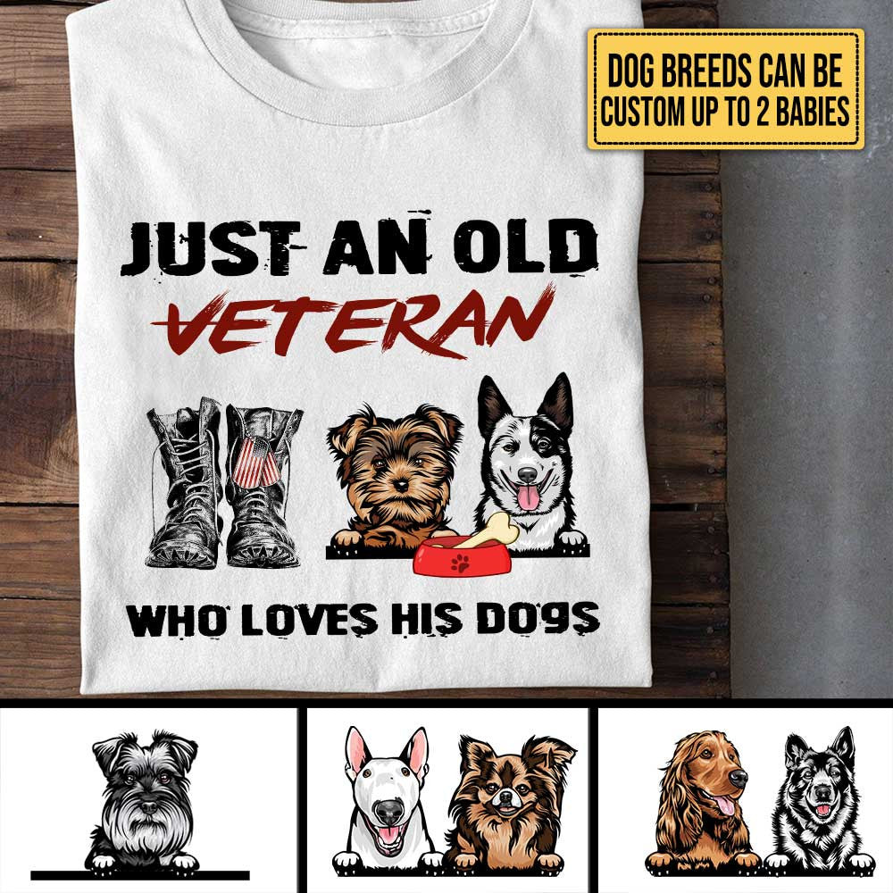 Personalized Just An Old Veteran Who Loves Dogs Shirtwdwq eqw easdasd Personalized Just An Old Veteran Who Loves Dogs Shirtewq wqe wqeaadk.