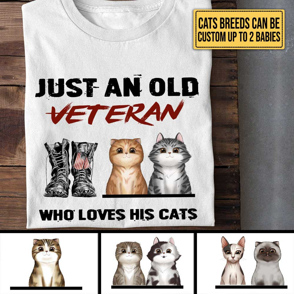 Personalized Just An Old Veteran Who Loves His Cats Shirtwdwq eqw easdasd Personalized Just An Old Veteran Who Loves His Cats Shirtewq wqe wqeaadk.