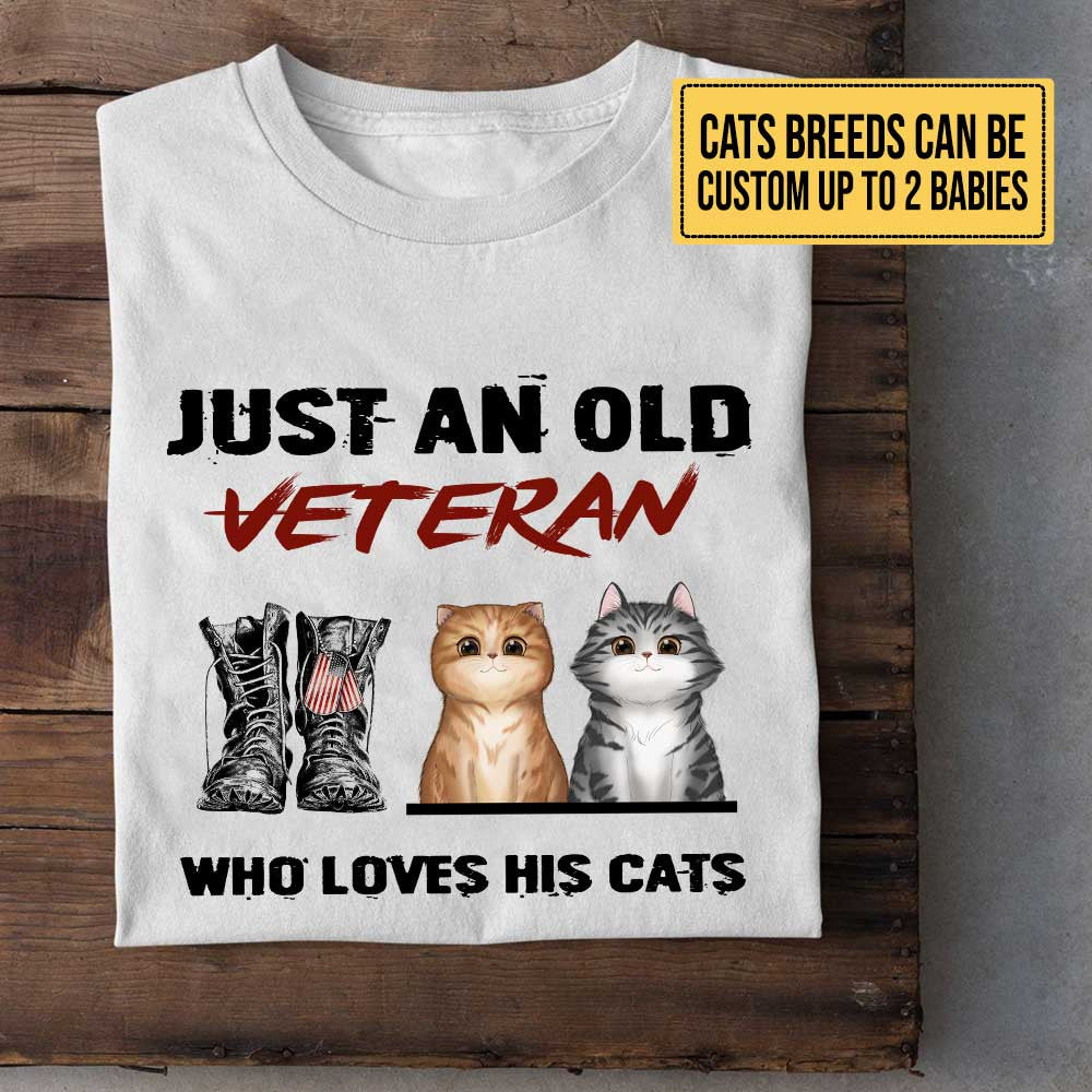 Personalized Just An Old Veteran Who Loves His Cats Shirtwdwq eqw easdasd Personalized Just An Old Veteran Who Loves His Cats Shirtewq wqe wqeaadk.
