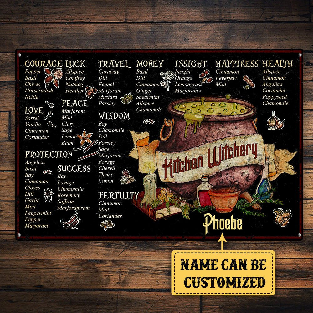 Personalized Kitchen Witchery Classic Metal Signwdwq eqw easdasd Personalized Kitchen Witchery Classic Metal Signewq wqe wqeaadk.