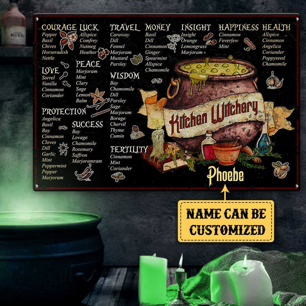 Personalized Kitchen Witchery Classic Metal Signwdwq eqw easdasd Personalized Kitchen Witchery Classic Metal Signewq wqe wqeaadk.