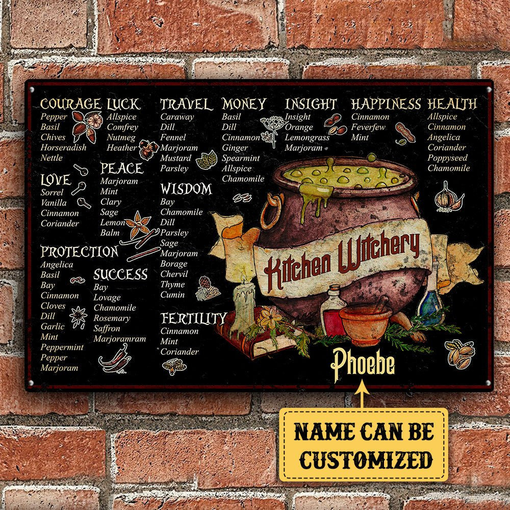 Personalized Kitchen Witchery Classic Metal Signwdwq eqw easdasd Personalized Kitchen Witchery Classic Metal Signewq wqe wqeaadk.