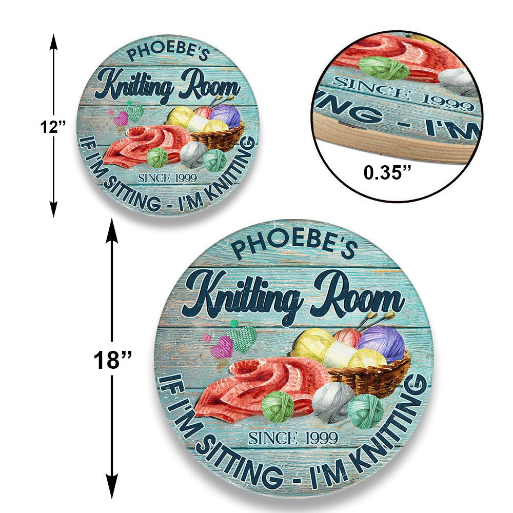 Personalized Knitting Room Wood Round Signwdwq eqw easdasd Personalized Knitting Room Wood Round Signewq wqe wqeaadk.