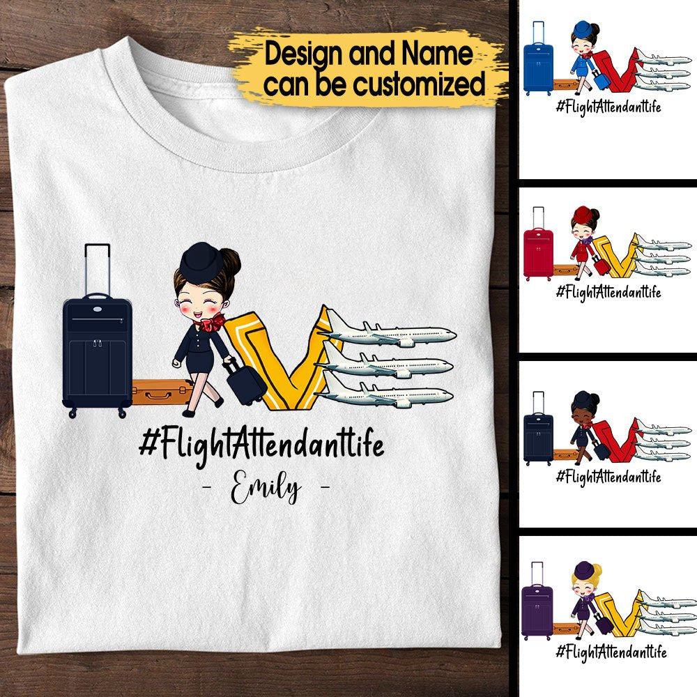 Personalized Love Flight Attendant Shirtwdwq eqw easdasd Personalized Love Flight Attendant Shirtewq wqe wqeaadk.