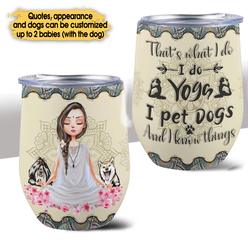 Personalized Love Yoga And Dogs Wine Tumblerwdwq eqw easdasd Personalized Love Yoga And Dogs Wine Tumblerewq wqe wqeaadk.