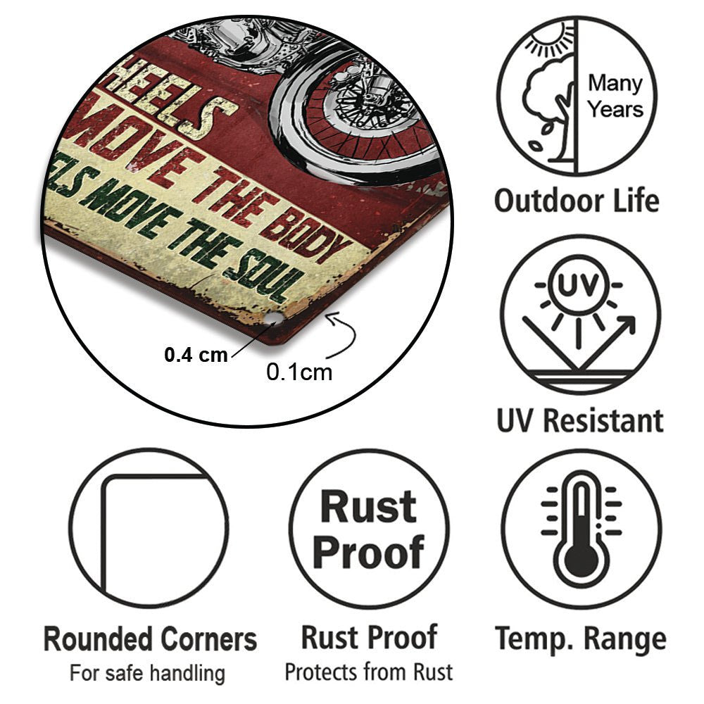 Personalized Motorcycle Garage Classic Metal Sign.