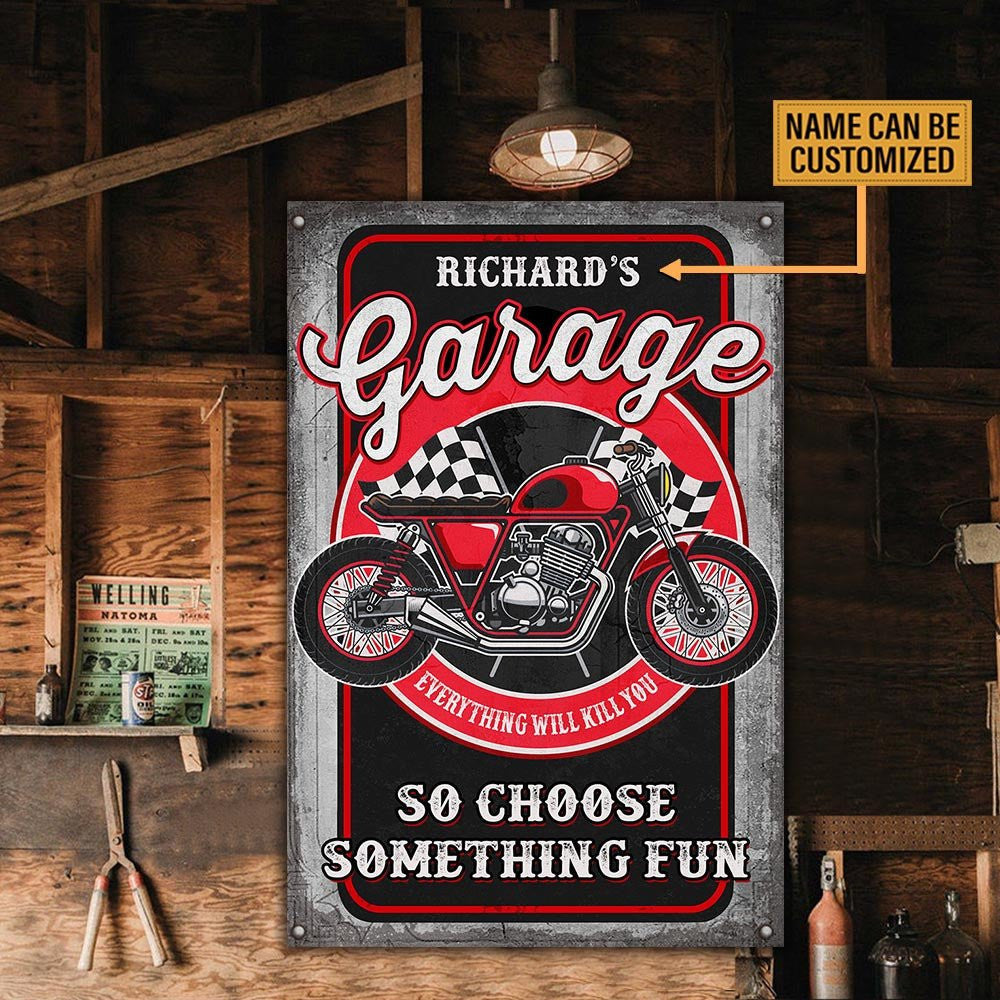 Personalized Motorcycle Garage Everything Will Kill You So Choose Something Fun Metal Signwdwq eqw easdasd Personalized Motorcycle Garage Everything Will Kill You So Choose Something Fun Metal Signewq wqe wqeaadk.