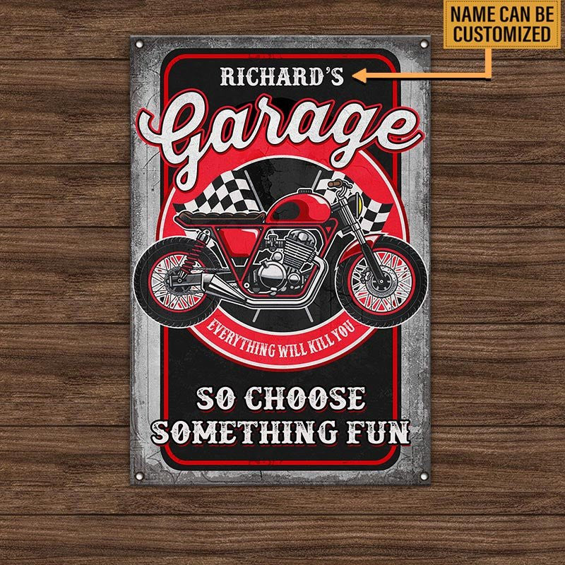 Personalized Motorcycle Garage Everything Will Kill You So Choose Something Fun Metal Signwdwq eqw easdasd Personalized Motorcycle Garage Everything Will Kill You So Choose Something Fun Metal Signewq wqe wqeaadk.